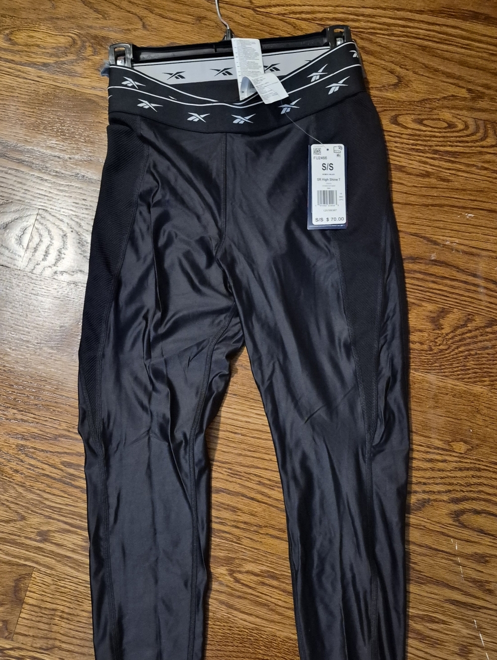 Reebok Black Women's Compression Joggers with Logo Waistband